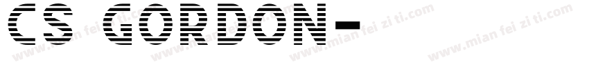 CS Gordon字体转换